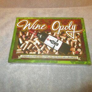 NOS Wineopoly WINE Monopoly BOARD GAME Adult PARTY Fun SEALED Vtg USA MADE